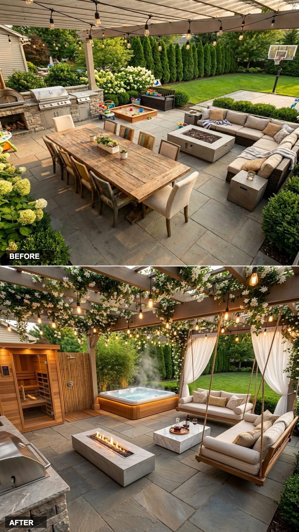 From Pressure-Washed Wood Deck to Nordic Pine Forest Retreat