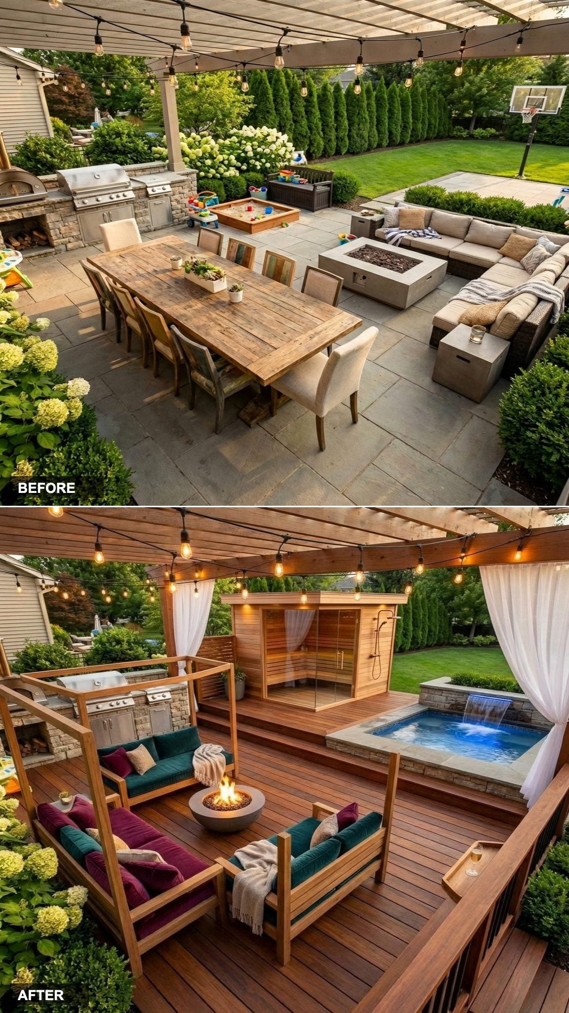 From Faded Stamped Concrete to Parisian Iron and Stone Romance