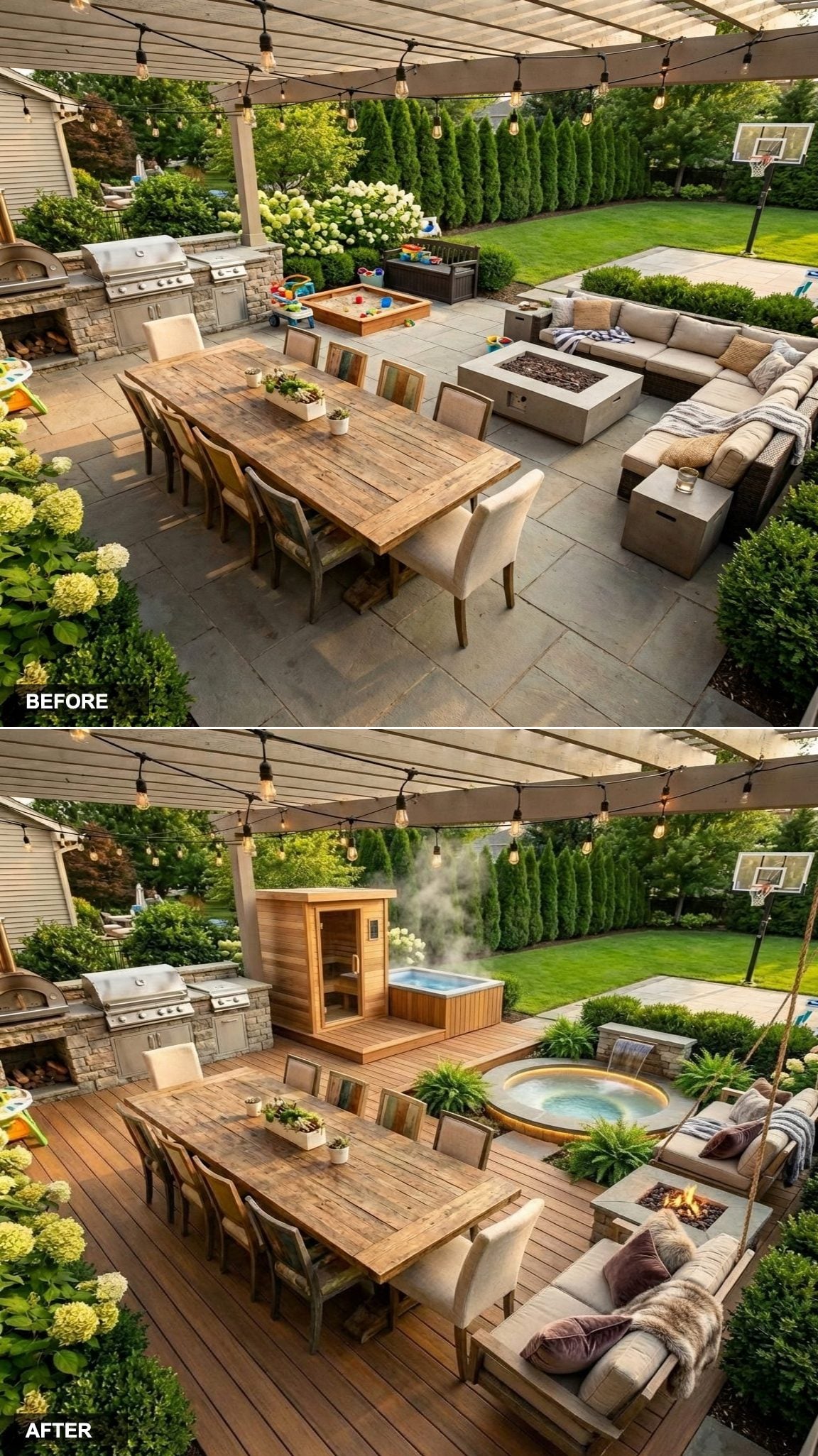 From Underused Pool Deck to Mediterranean Poolside Oasis