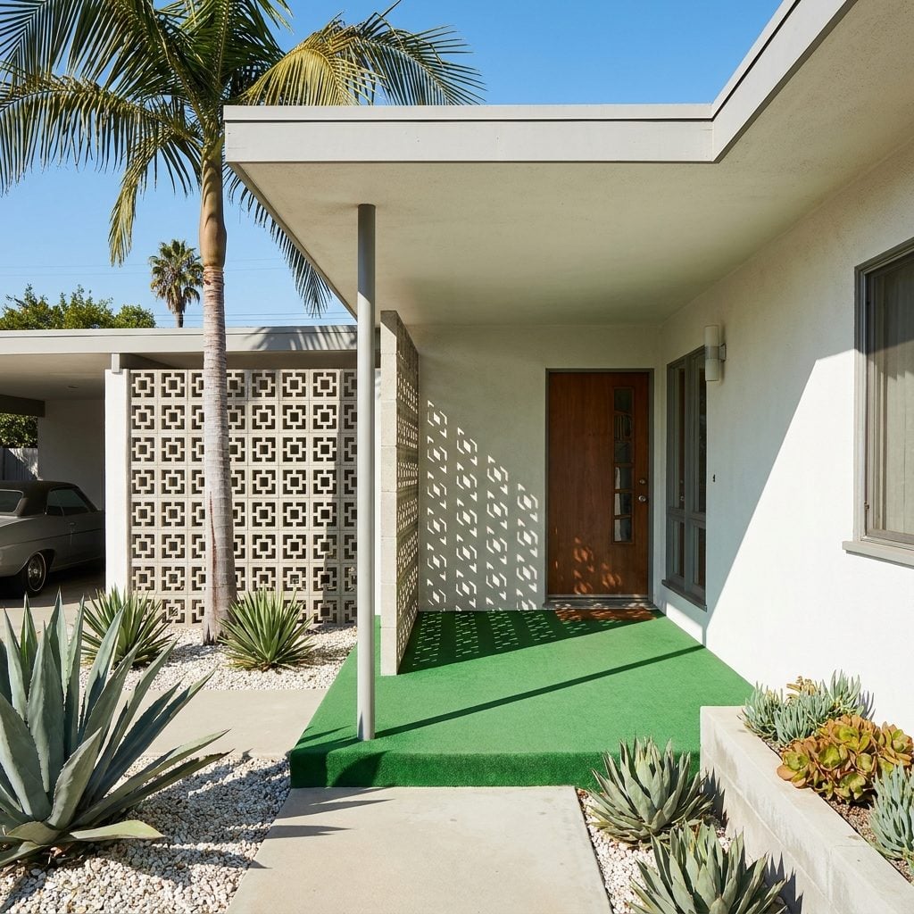 The Atomic Ranch With a Concrete Breeze Block Screen and Indoor-Outdoor Carpet That Smelled Like the Future