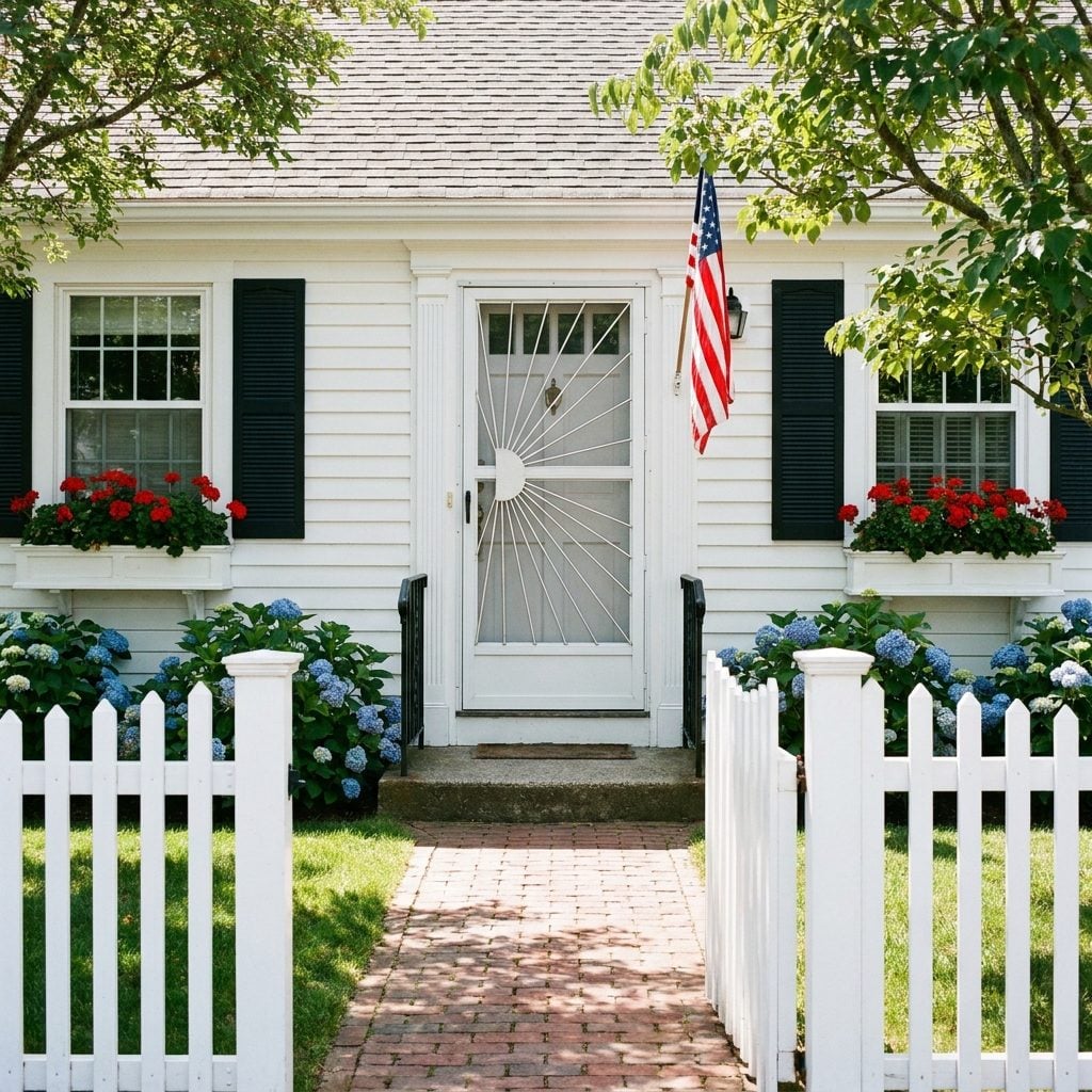 The Cape Cod Storm Door With a Starburst Brace That Announced Every Season Change