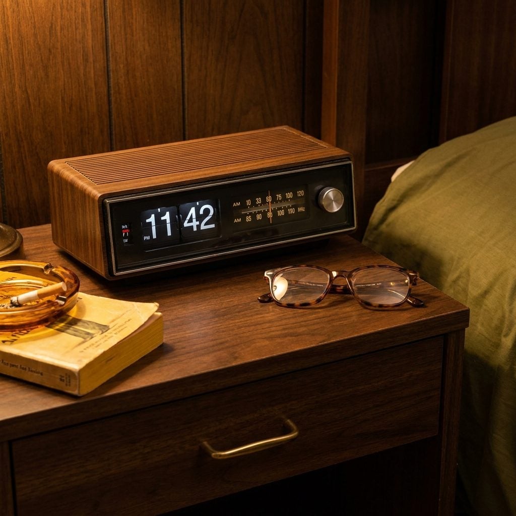 The Flip-Number Clock Radio That Sounded Like a Tiny Guillotine Every Sixty Seconds