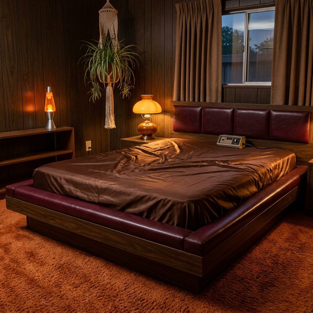 Waterbeds with Built-In Heaters, Because Sleeping on a Warm Sloshing Bag Was Peak Innovation