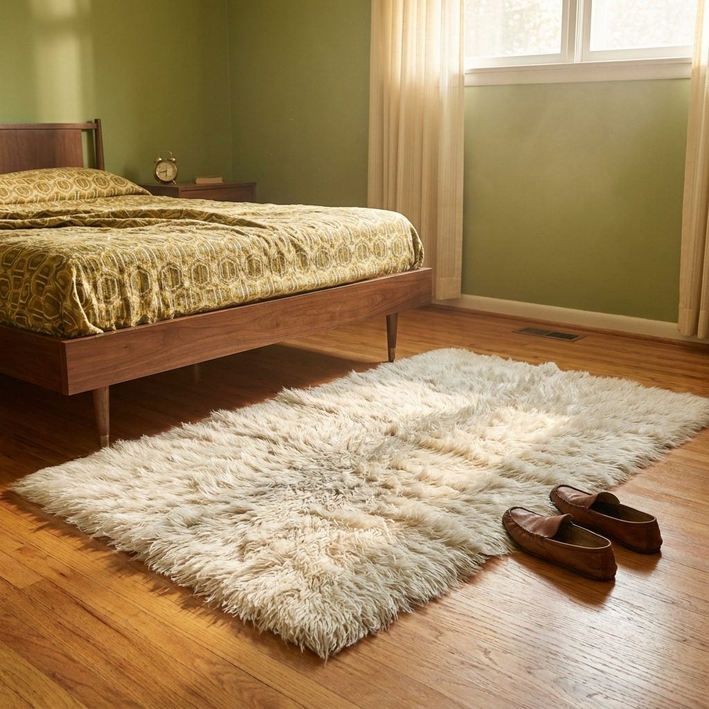 The Faux Fur Throw Rug That Made Getting Out of Bed Feel Like Stepping Into a Petting Zoo