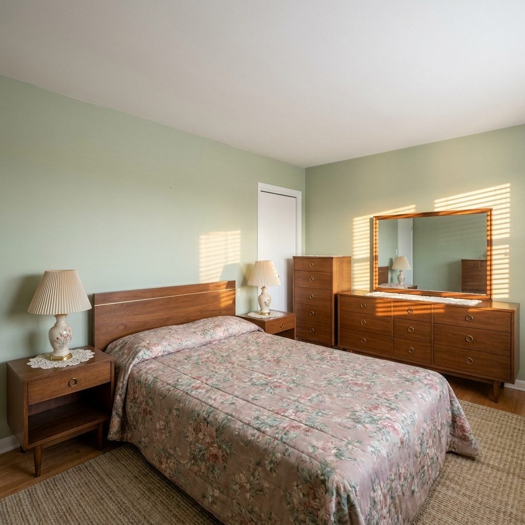 The Matching Bedroom Suite Where Every Single Piece Came From the Same Set, No Exceptions