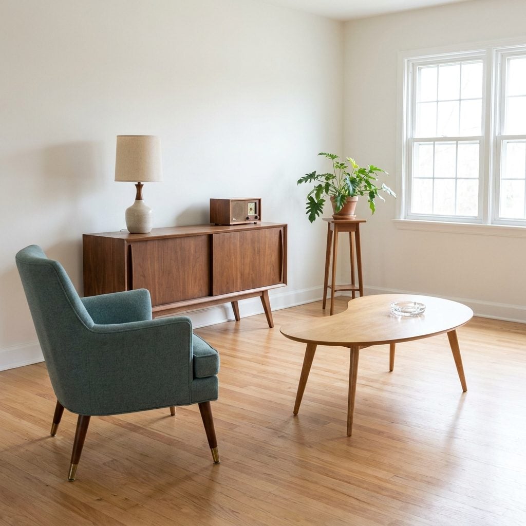 Tapered Wooden Legs on Absolutely Everything, From the Sofa to the Side Table to the Planter