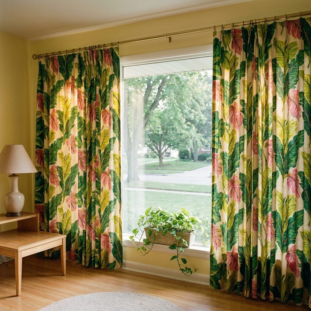 Barkcloth Drapes So Loud You Could Hear Them From the Driveway