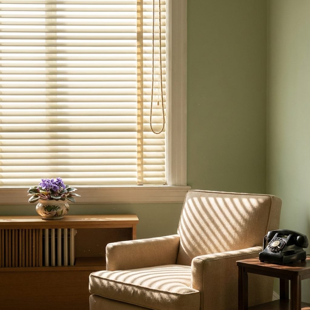 Venetian Blinds in Every Window Because That's Just What You Did