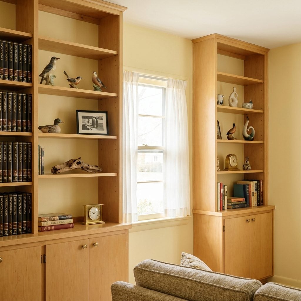 Built-In Shelving That Held Everything You Owned and Wanted People to See