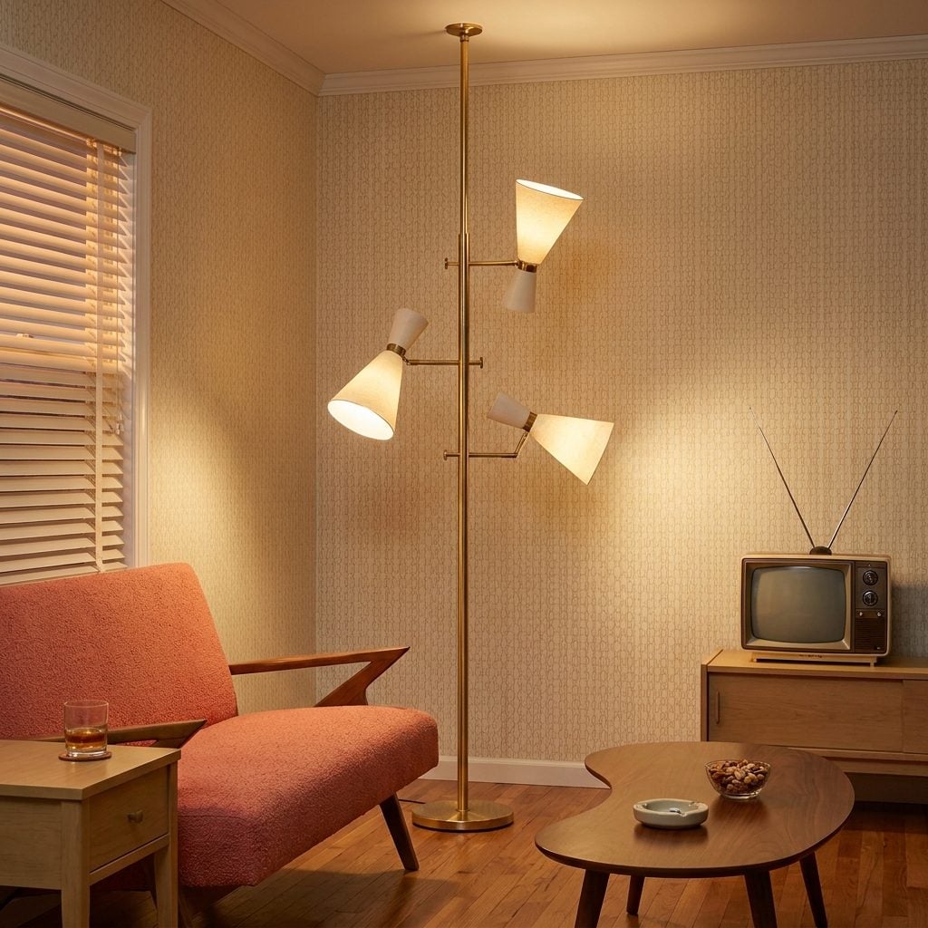 The Three-Way Tension Pole Lamp That Touched the Ceiling