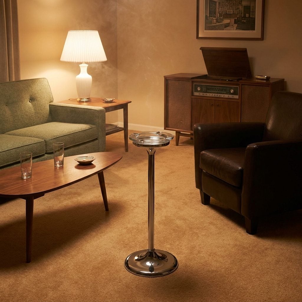 The Standing Ashtray in Chrome That Nobody Thought Twice About