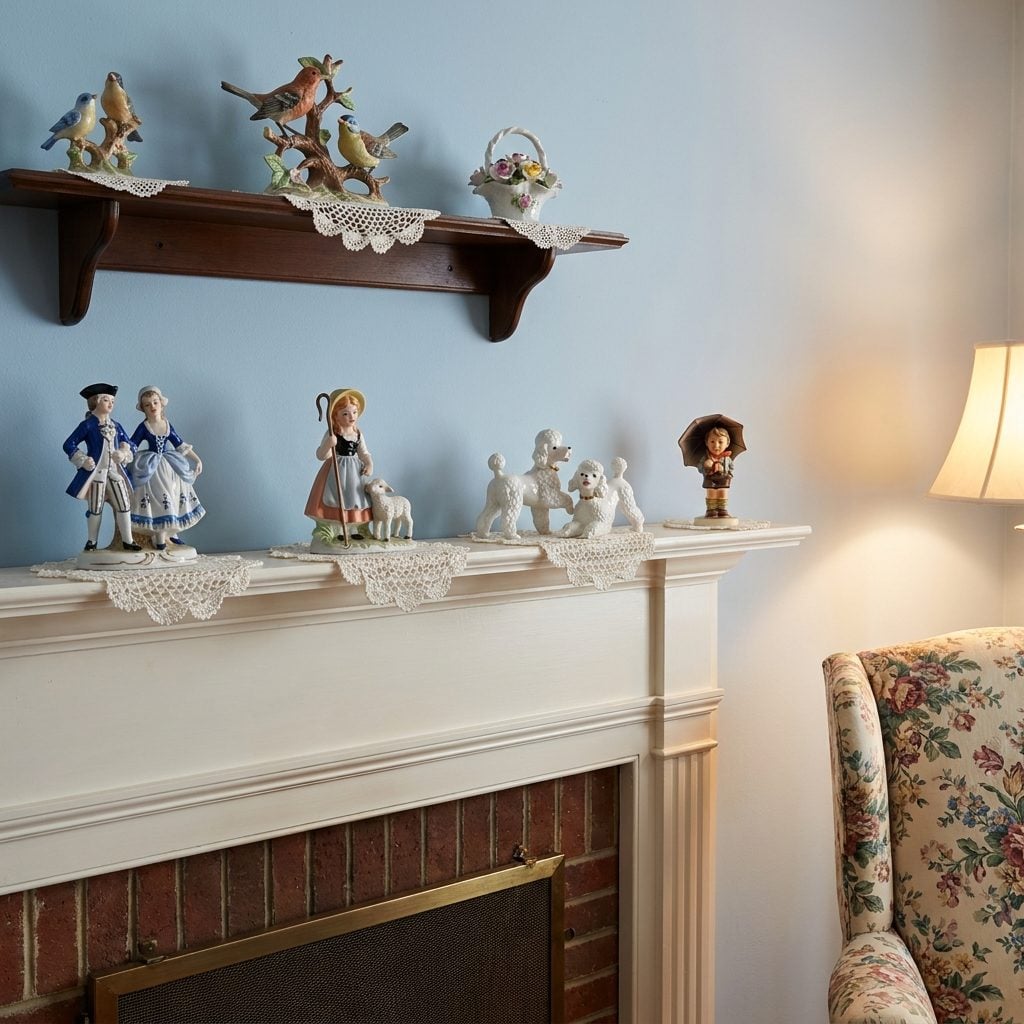 Every Ceramic Figurine Your Mother Owned, Lined Up on the Mantel Like a Tiny Army