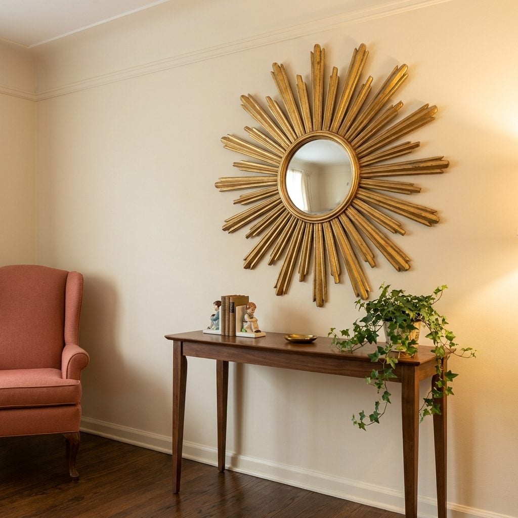 The Sunburst Mirror With Gilded Rays That Turned Every Hallway Into Versailles