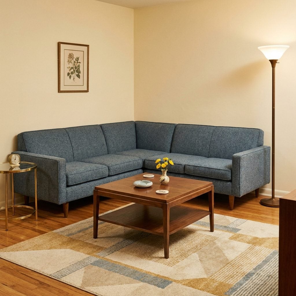 The Sectional Sofa Arranged Into a Conversation Pit (Before Anyone Called It That)