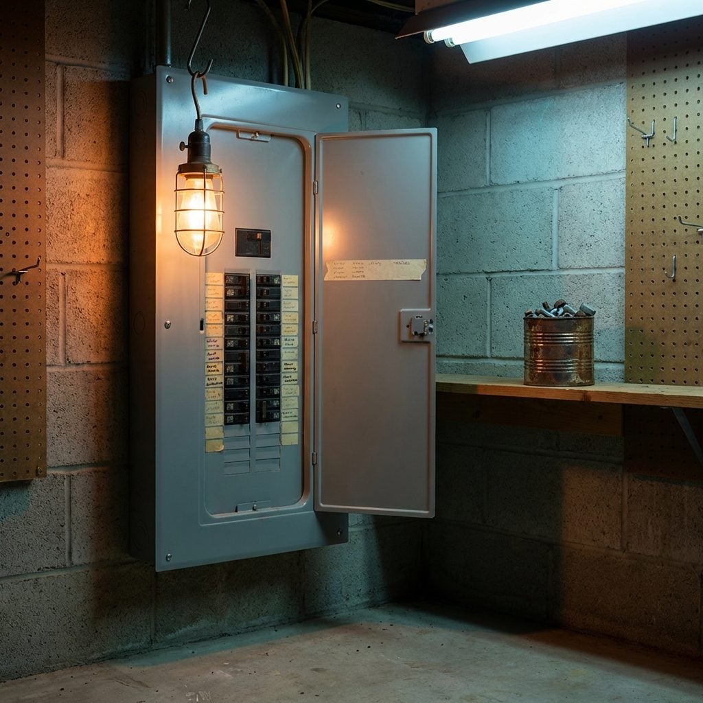 The Fuse Box With Handwritten Labels in Three Different People's Handwriting That All Contradicted Each Other