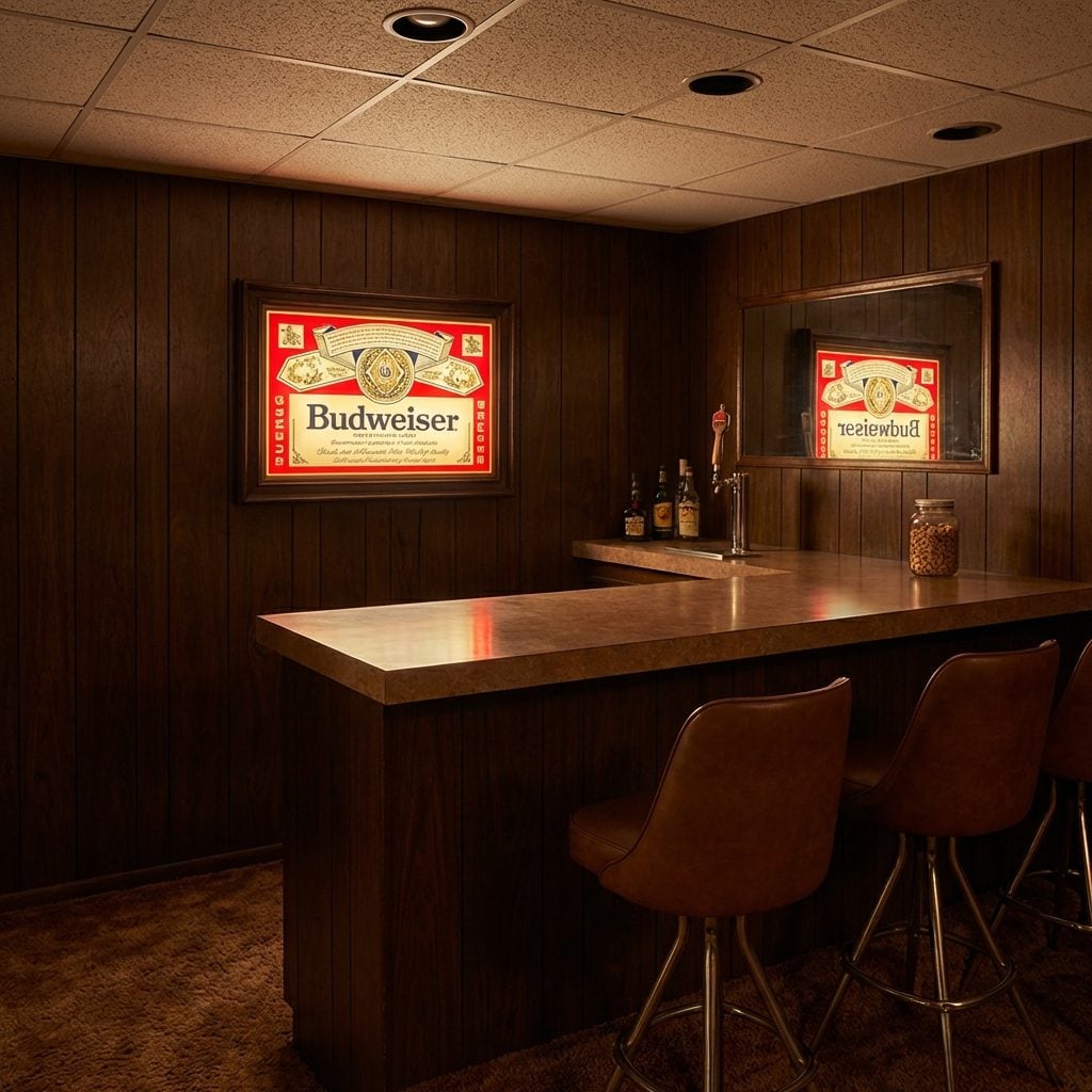 The Illuminated Budweiser or Miller Lite Bar Sign That Was 100% Considered Legitimate Wall Art