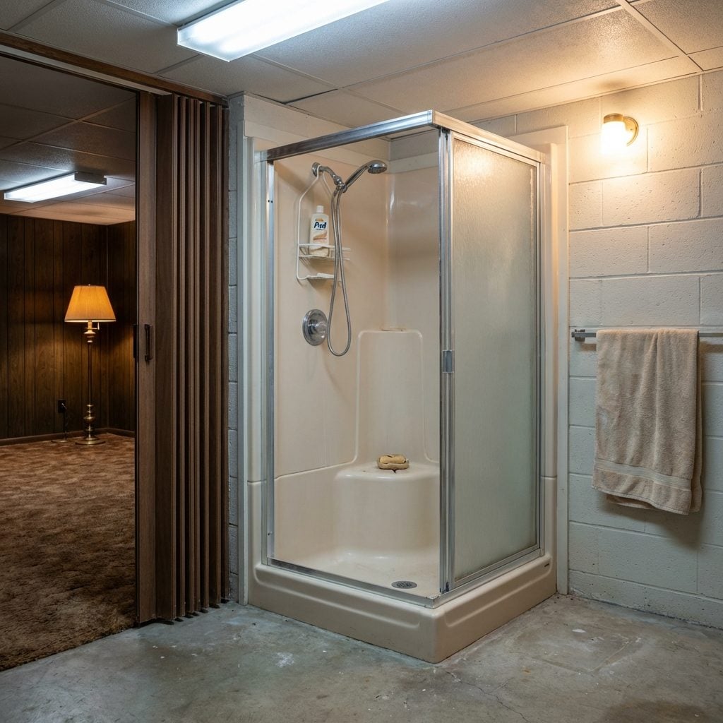 The Shower Stall in the Corner That Nobody Used But That Was Absolutely There Just in Case