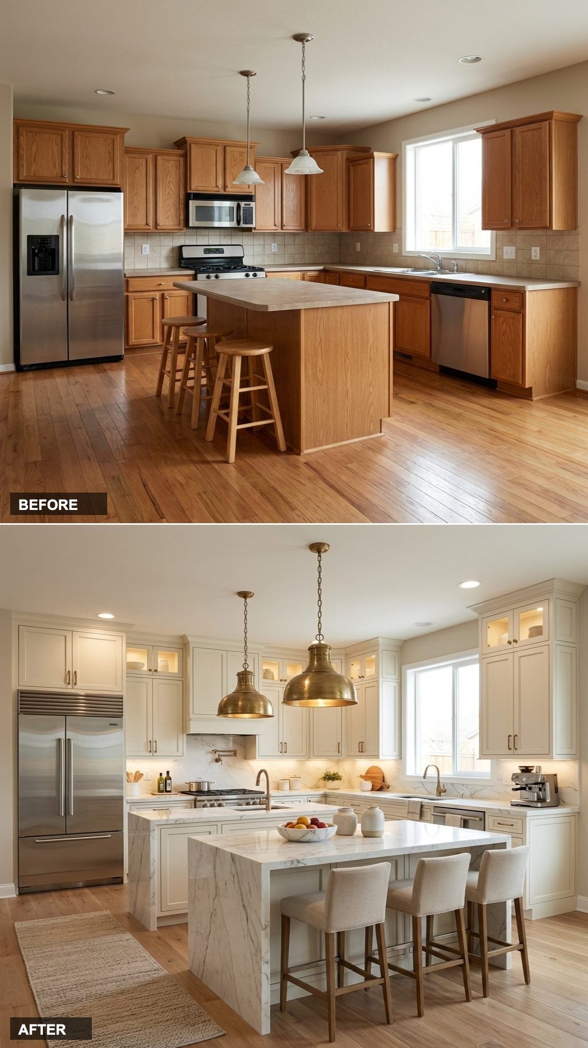 From Cramped Corner Chaos to Sleek White Shaker Command Center