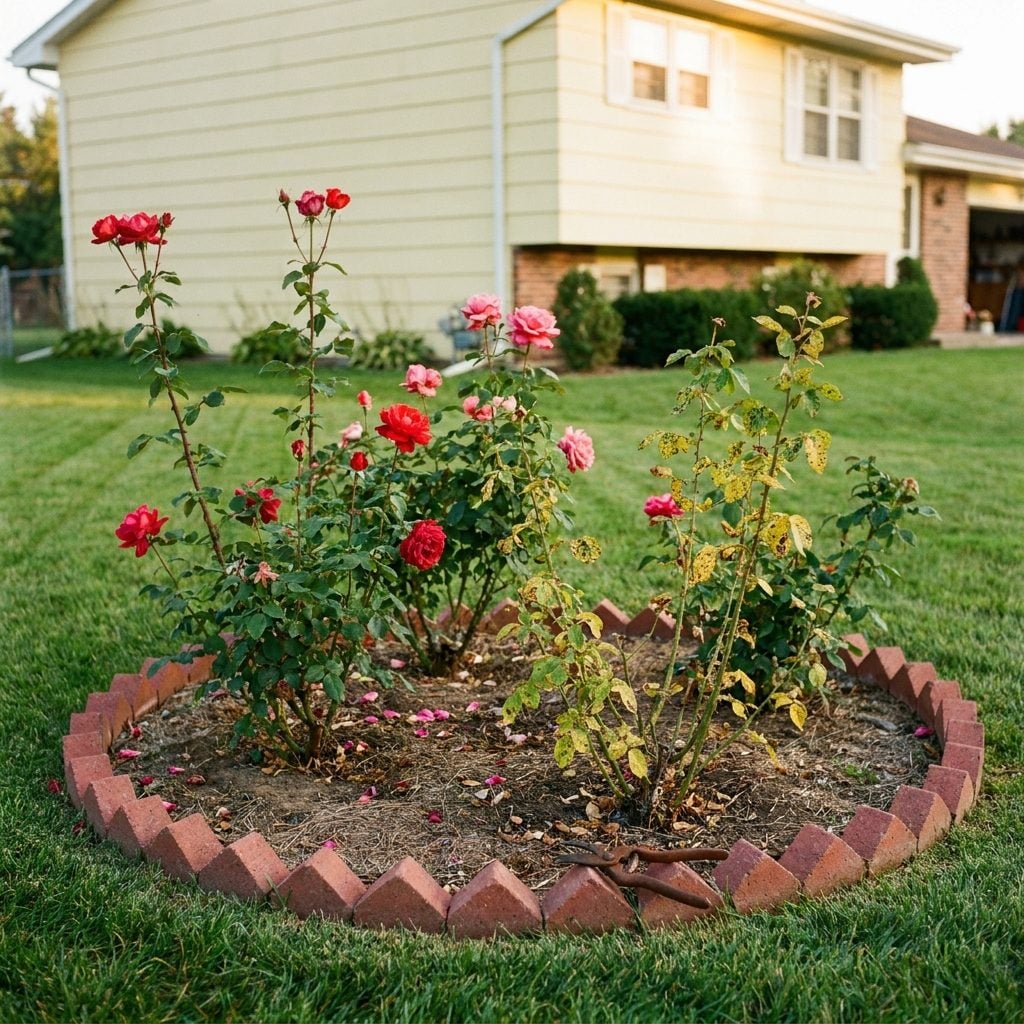 The Circular Rose Bed in the Middle of the Lawn That Dad Swore He'd Maintain This Year