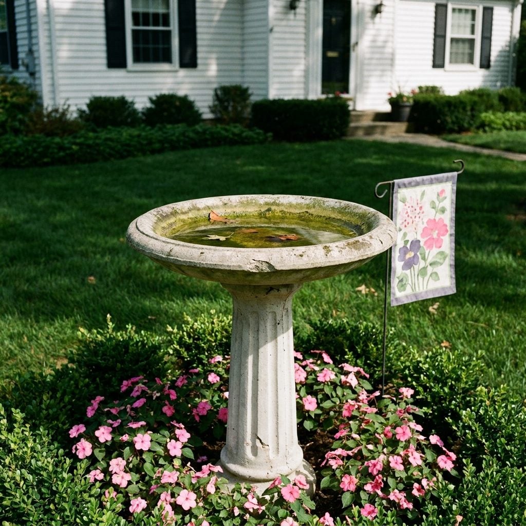 The Concrete Birdbath That No Bird Ever Actually Used
