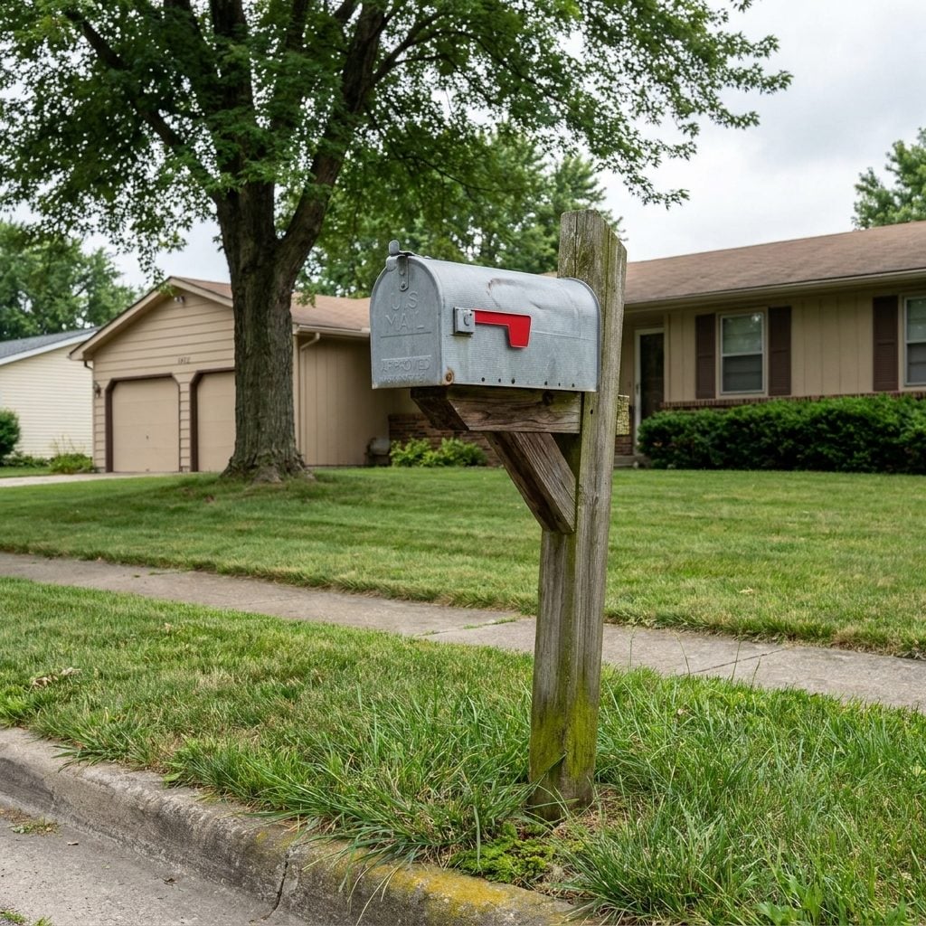 The Curbside Mailbox on a 4×4 Post That Leaned a Little More Each Year