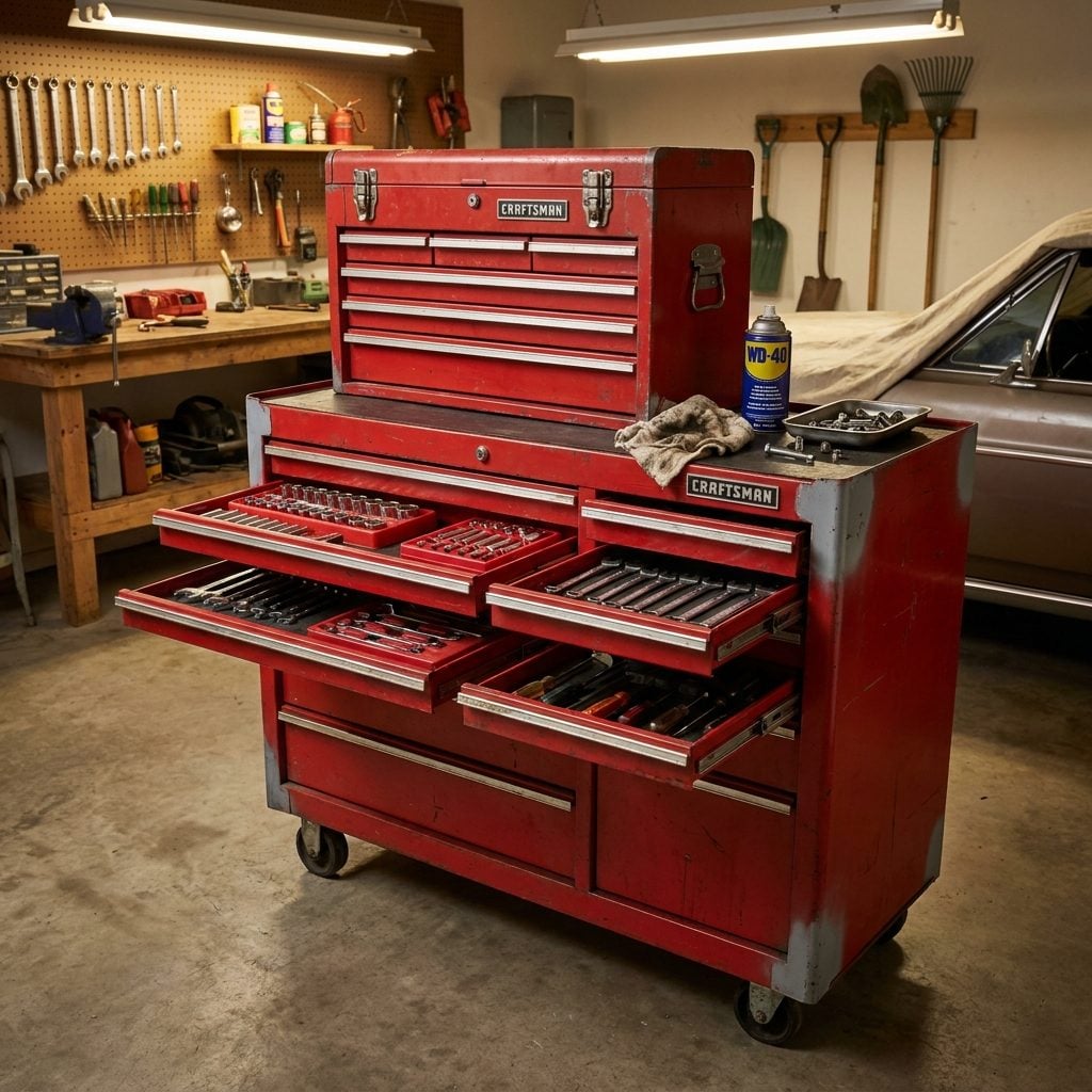 The Red Craftsman Rolling Tool Chest That Was Basically a Family Heirloom