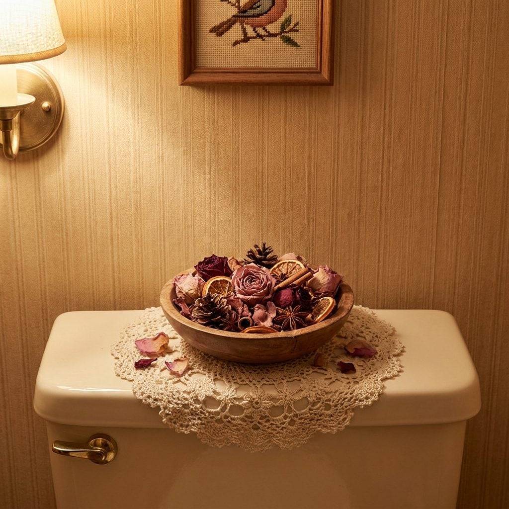 The Mysterious Potpourri Bowl on the Back of the Toilet