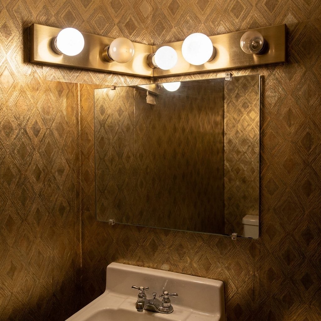 The Vanity Light Bar with Five Bare Globe Bulbs, All Different Wattages