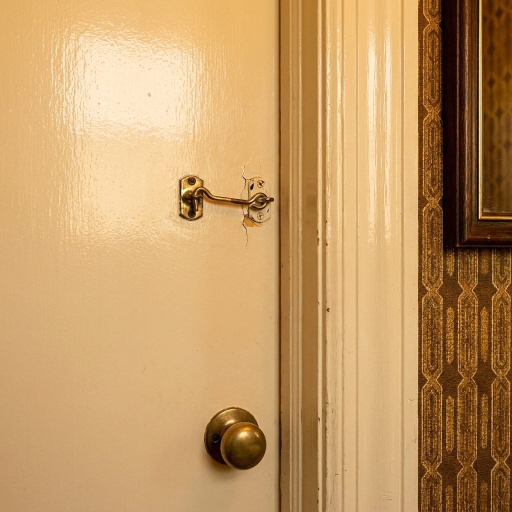 The Lock on the Door That Was Just a Hook and Eye Latch, and You Had to Trust It