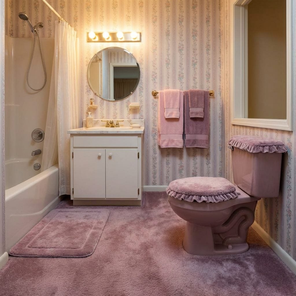 Wall-to-Wall Carpet in the Bathroom (Yes, Around the Toilet)