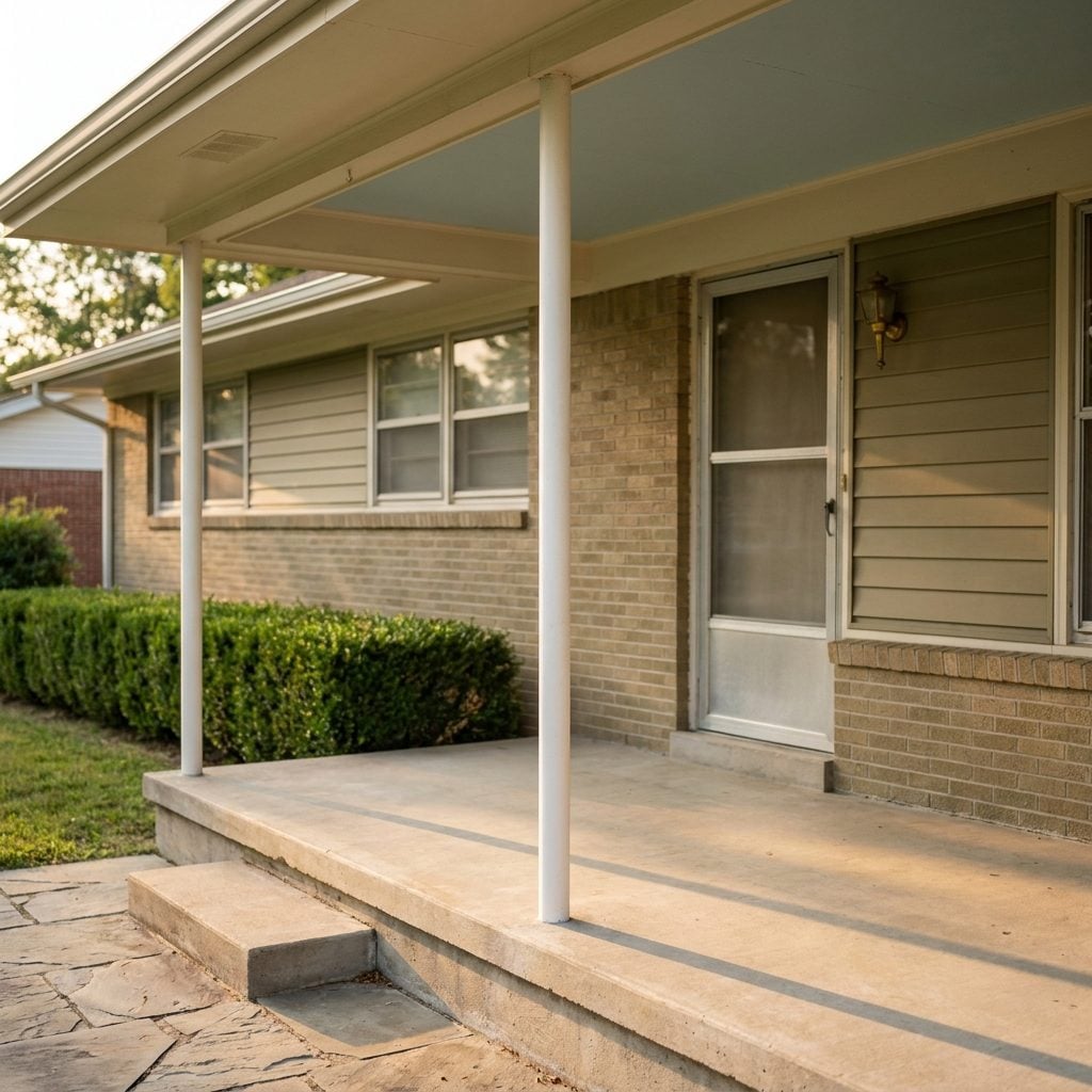 Those Slender Steel Porch Posts That Made Every Ranch House Look Like It Was Floating