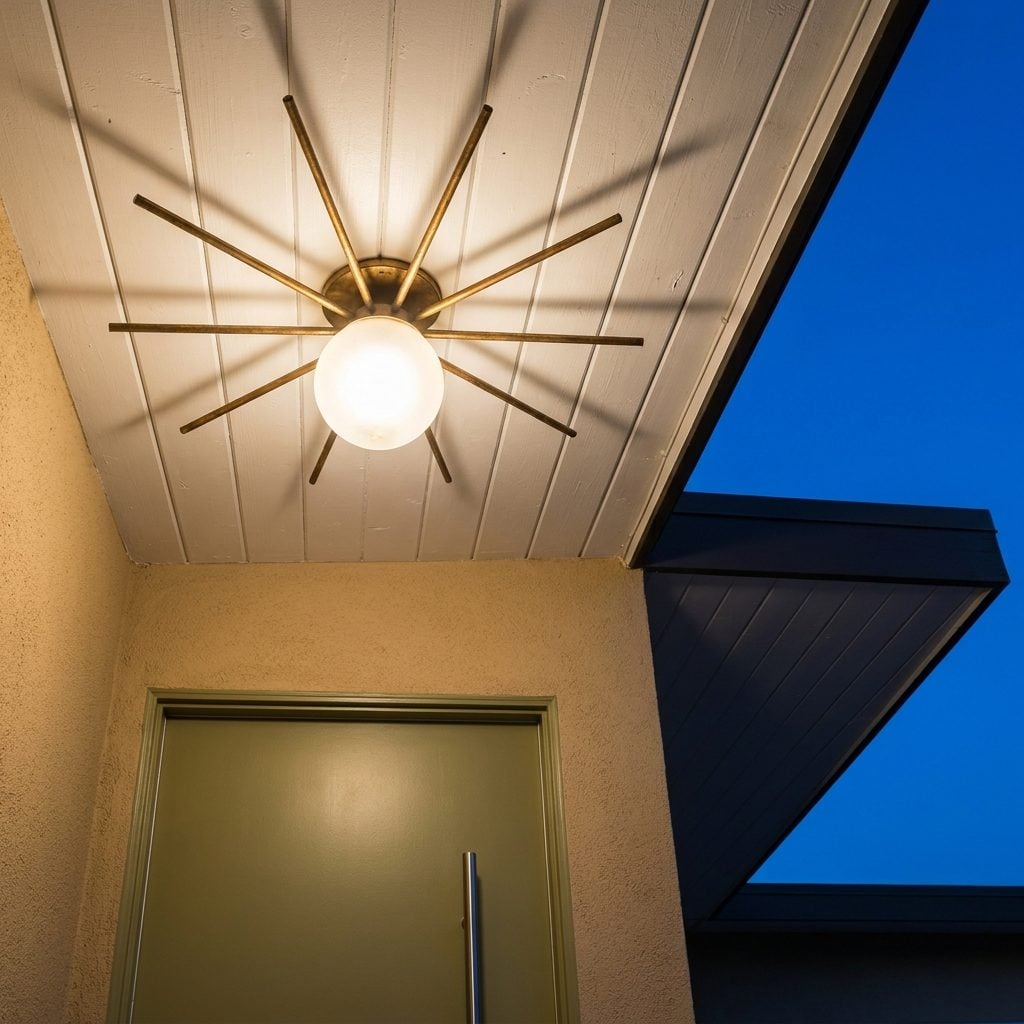 Porch Lights That Looked Like They Belonged on a Space Station