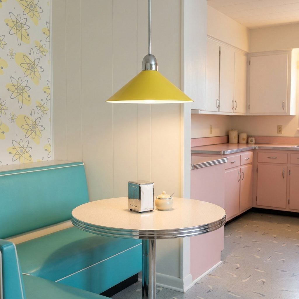 Swing-Arm and Mid-Century Pendant Fixtures That Made the Kitchen Feel Designed