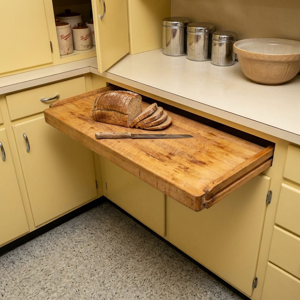 The Pull-Out Breadboard Hidden Inside the Cabinetry Like a Secret