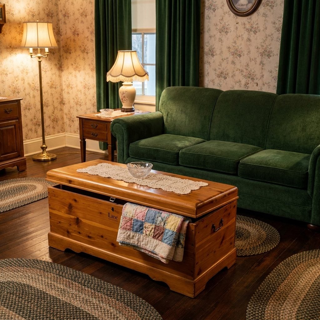 Lane Cedar Hope Chests Moonlighting as Coffee Tables or Benches