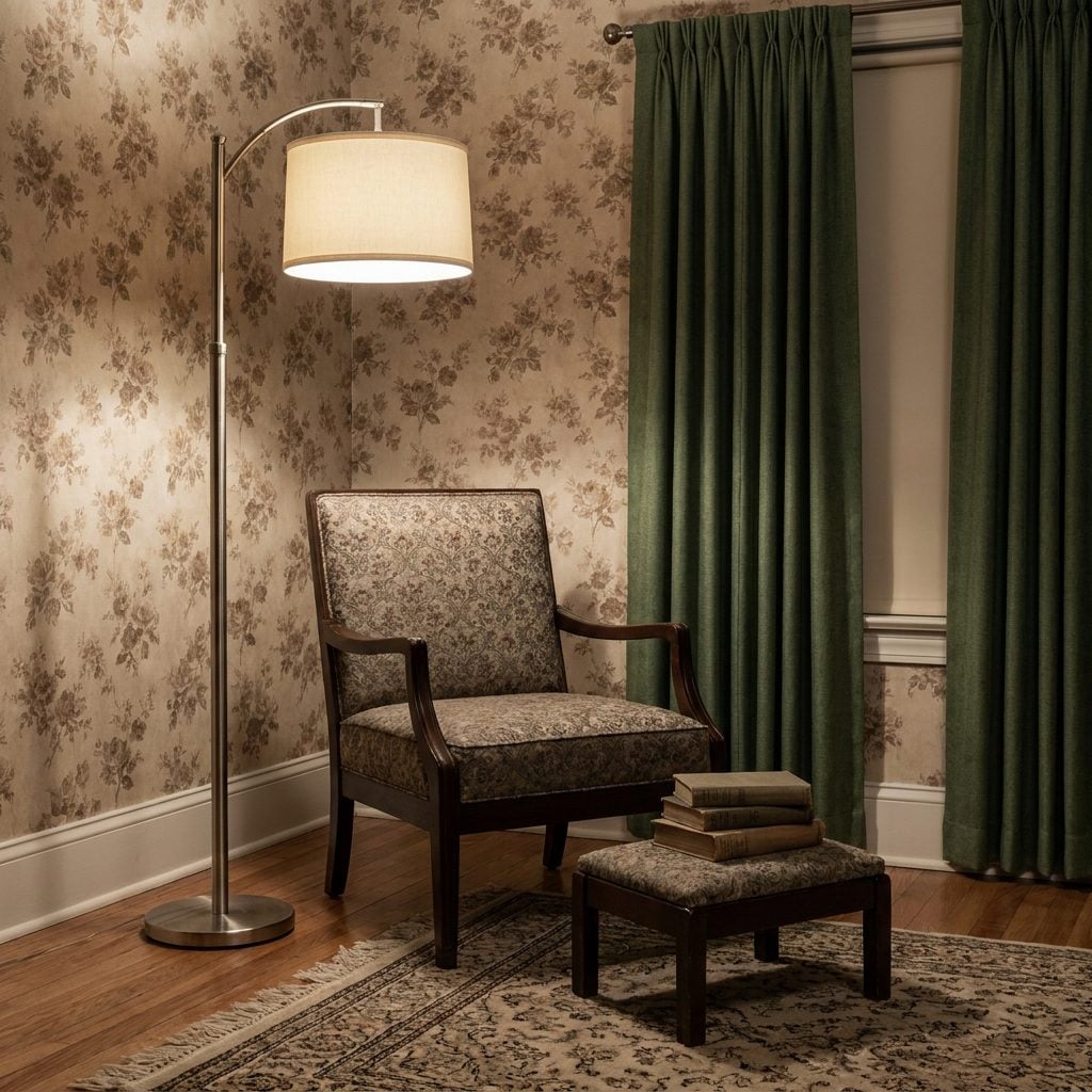 The Trusty Floor Lamp Standing Guard in the Reading Corner