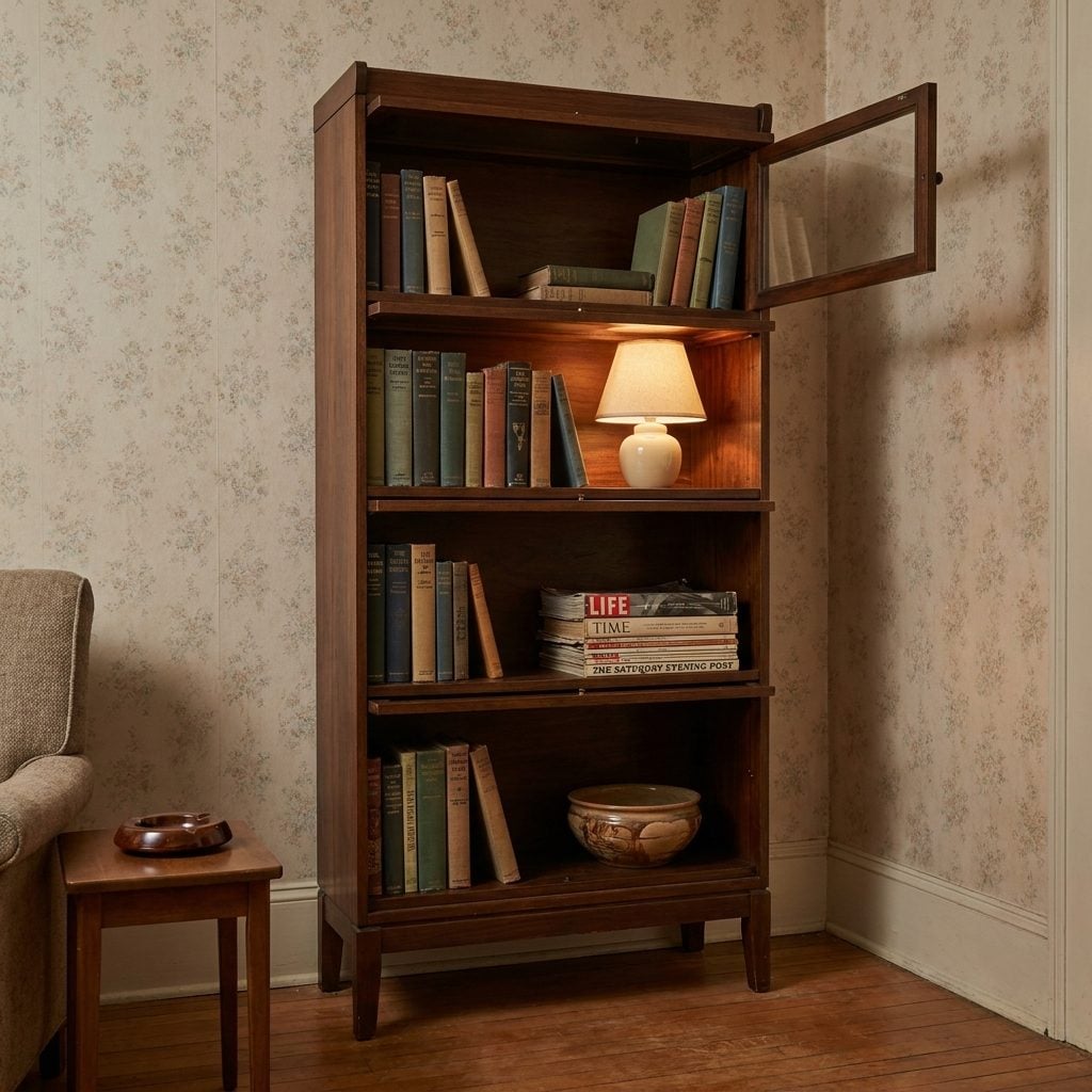 The Freestanding Wooden Bookcase That Held Everything Except Just Books