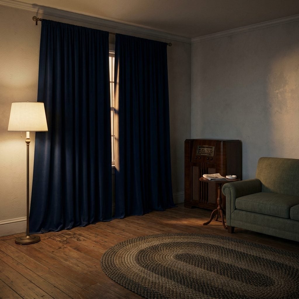 Blackout Curtains That Stayed Up Long After the War Ended