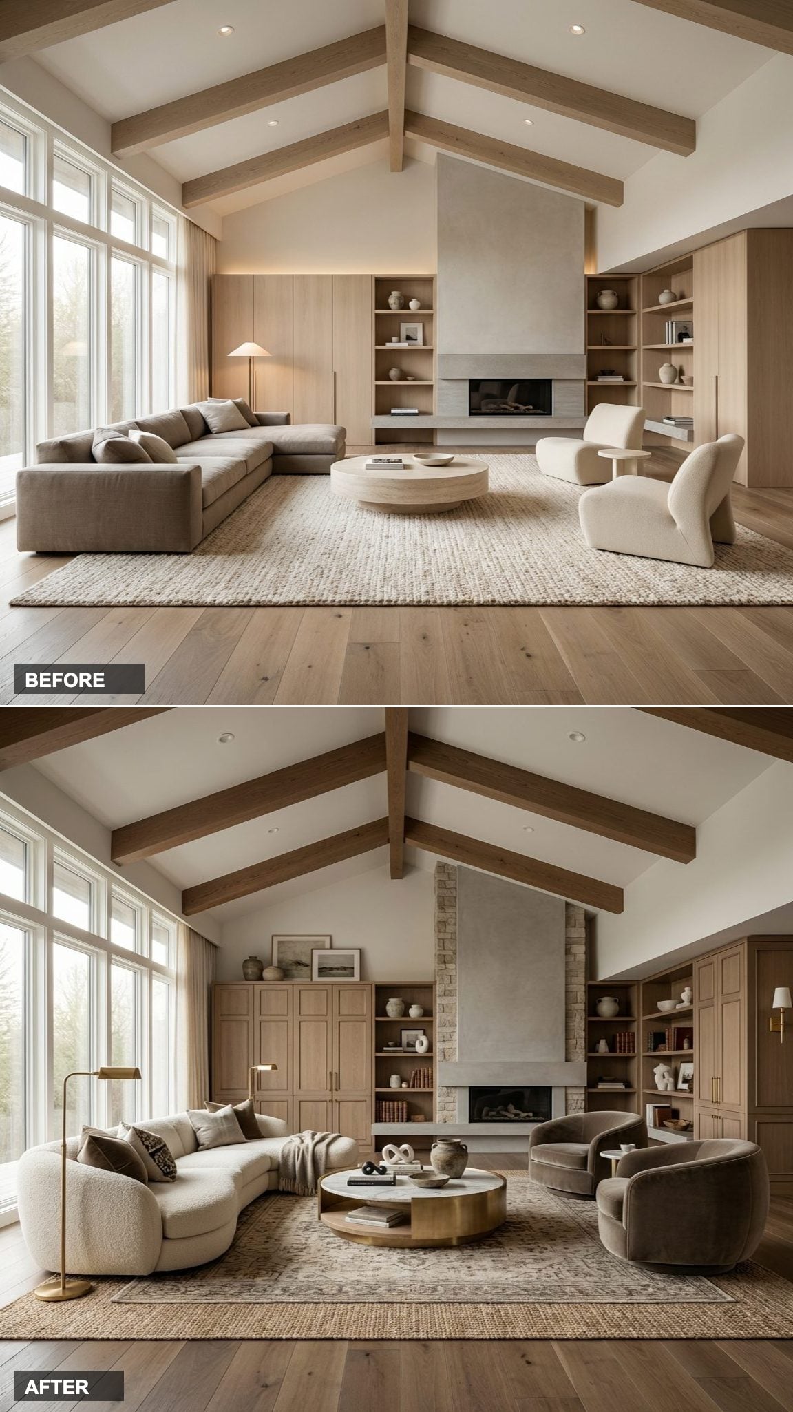 From Builder Grade Bland to Art Nouveau Sage Sanctuary