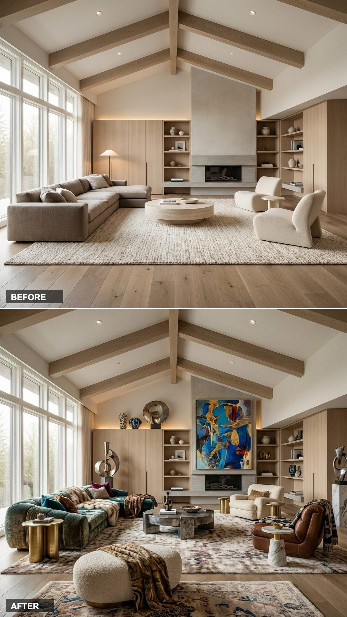 From Torchiere Dread to Glamorous Old Hollywood Lounge