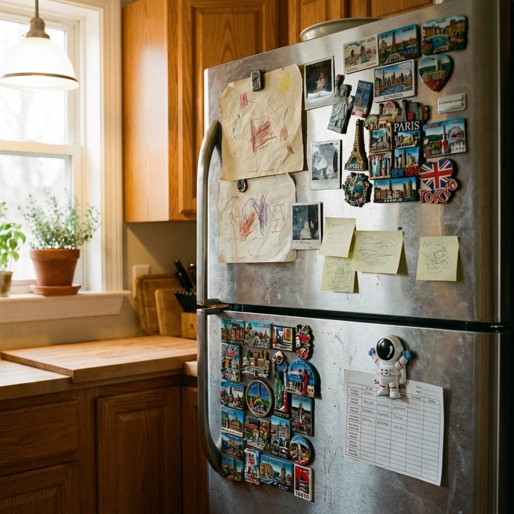 The Fridge Has More Magnets Than Empty Space