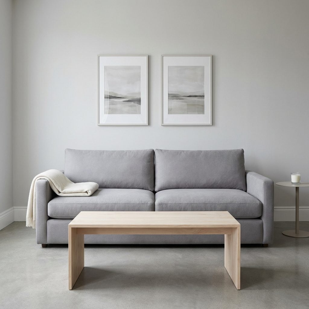 The Coffee Table Is Bare and the Couch Has Never Been Napped On