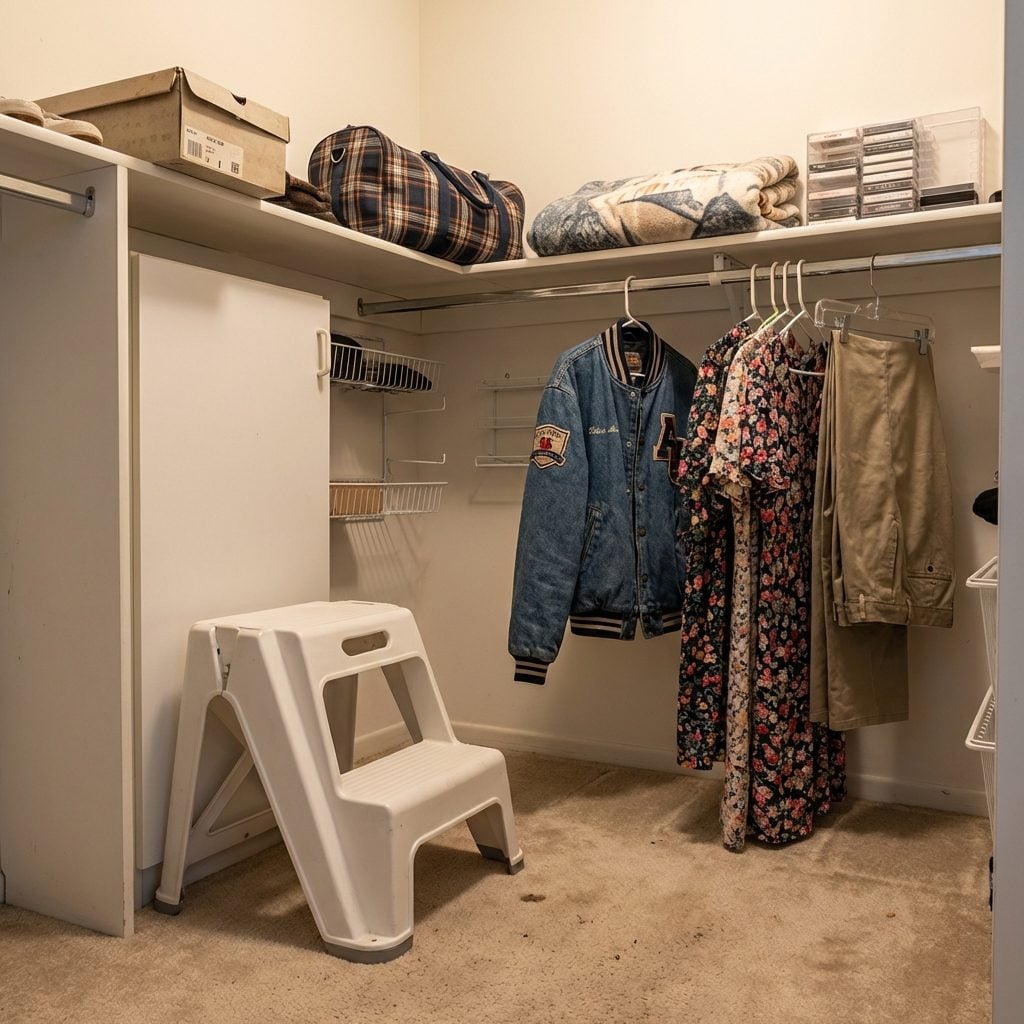 The Folding Step Stool That Lived on the Closet Floor and Came Out For Top-Shelf Archaeology