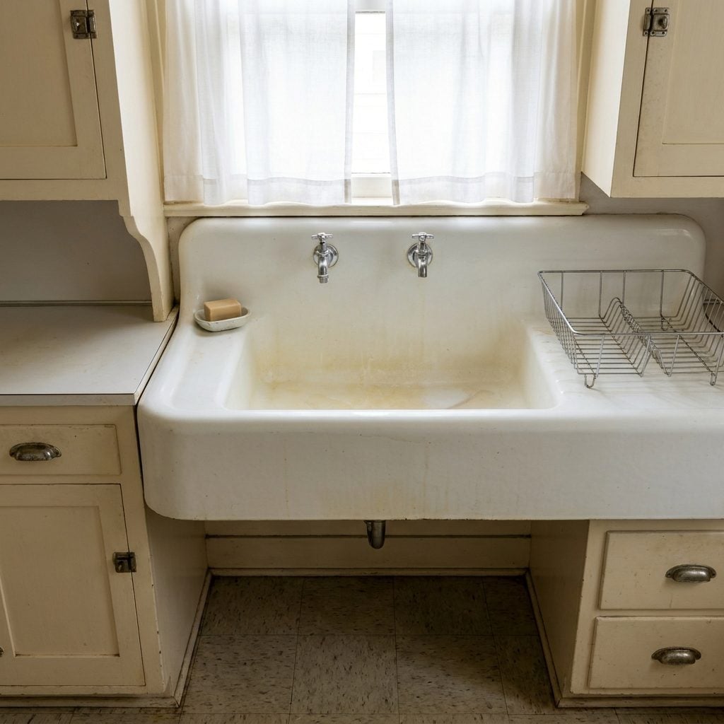 Deep Porcelain Farmhouse Sinks That Could Bathe a Child or Wash a Harvest