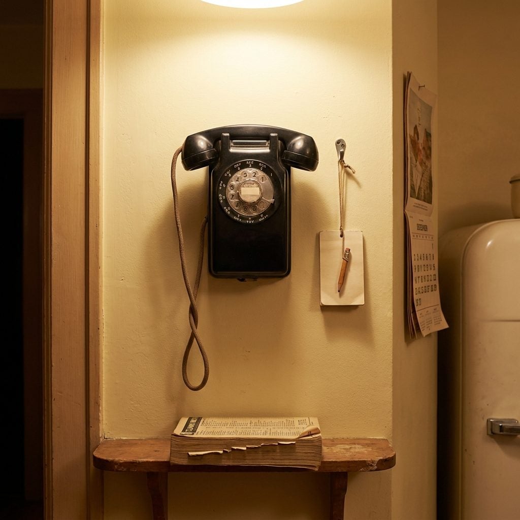 The Wall-Mounted Rotary Phone That Made the Kitchen the Communication Hub