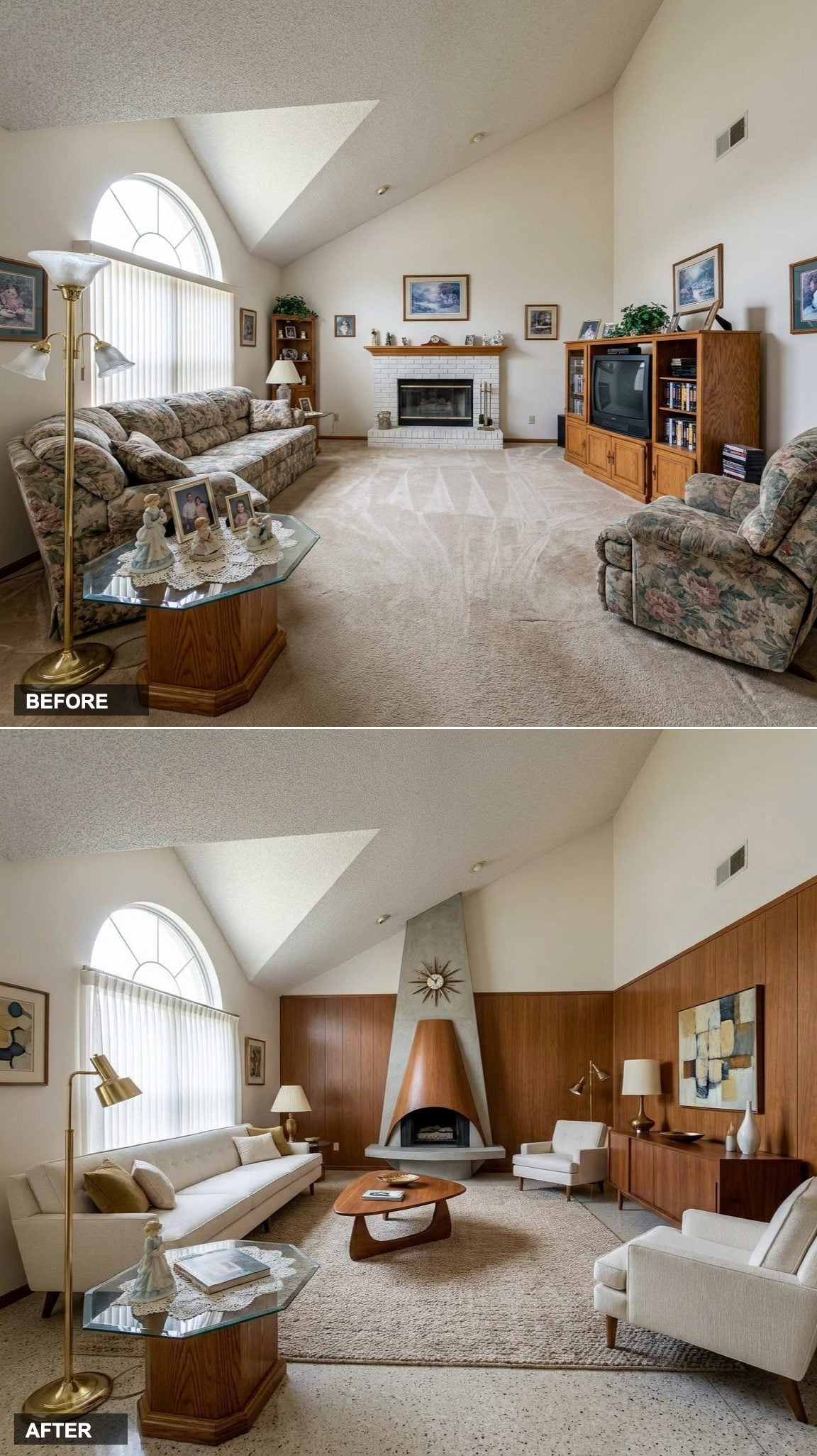 Italian Neorealist Elegance with Travertine, Cognac Leather, and Smoked Glass