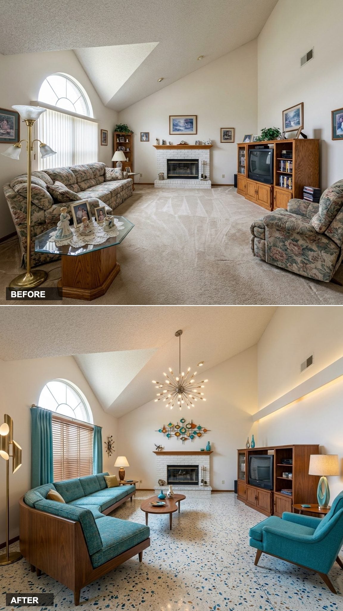 Space Age Futurist Fantasy in White Fiberglass and Chrome with Tangerine Pops