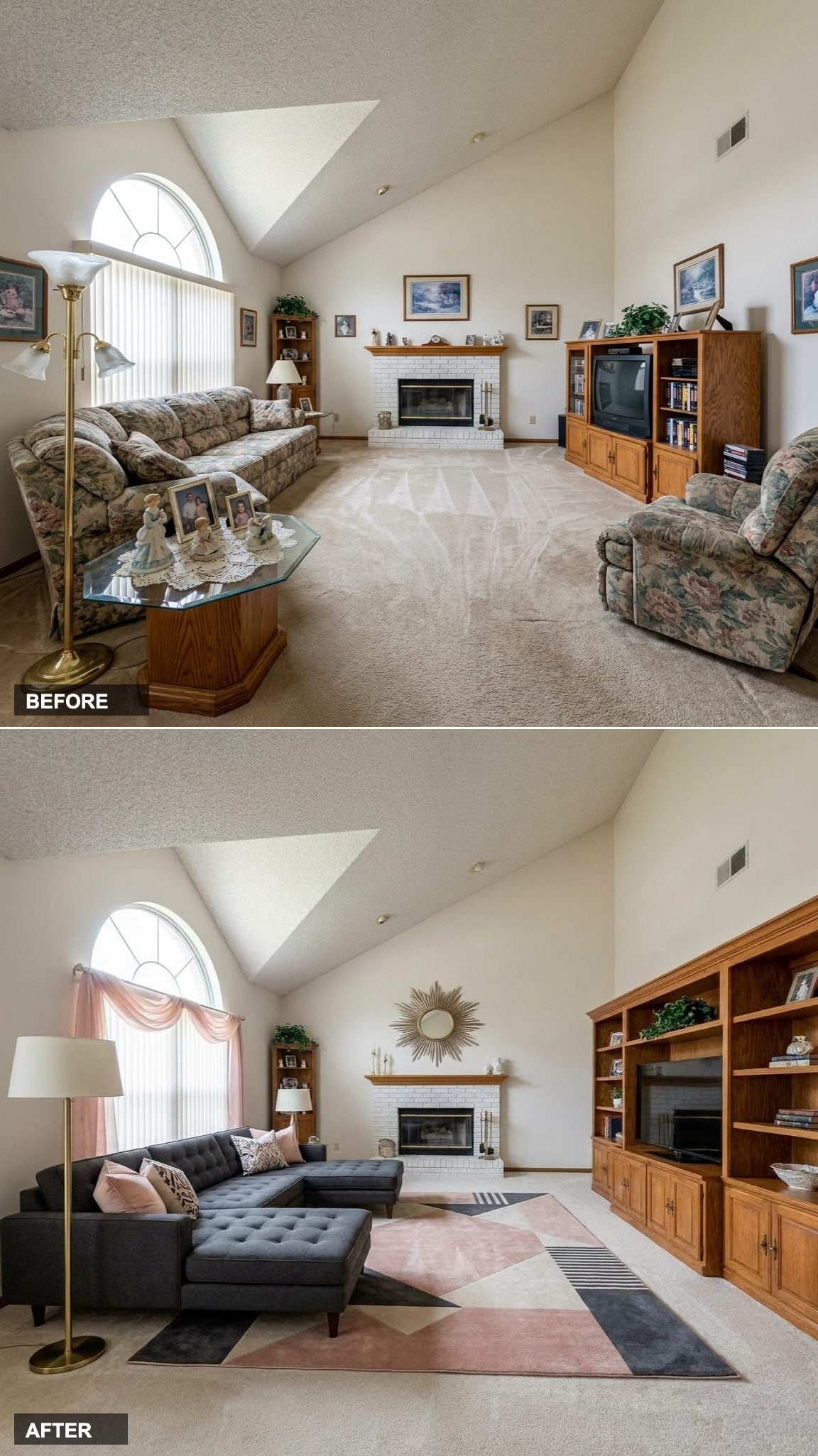 Hollywood Regency Glamour in Emerald Velvet and Mirrored Brass