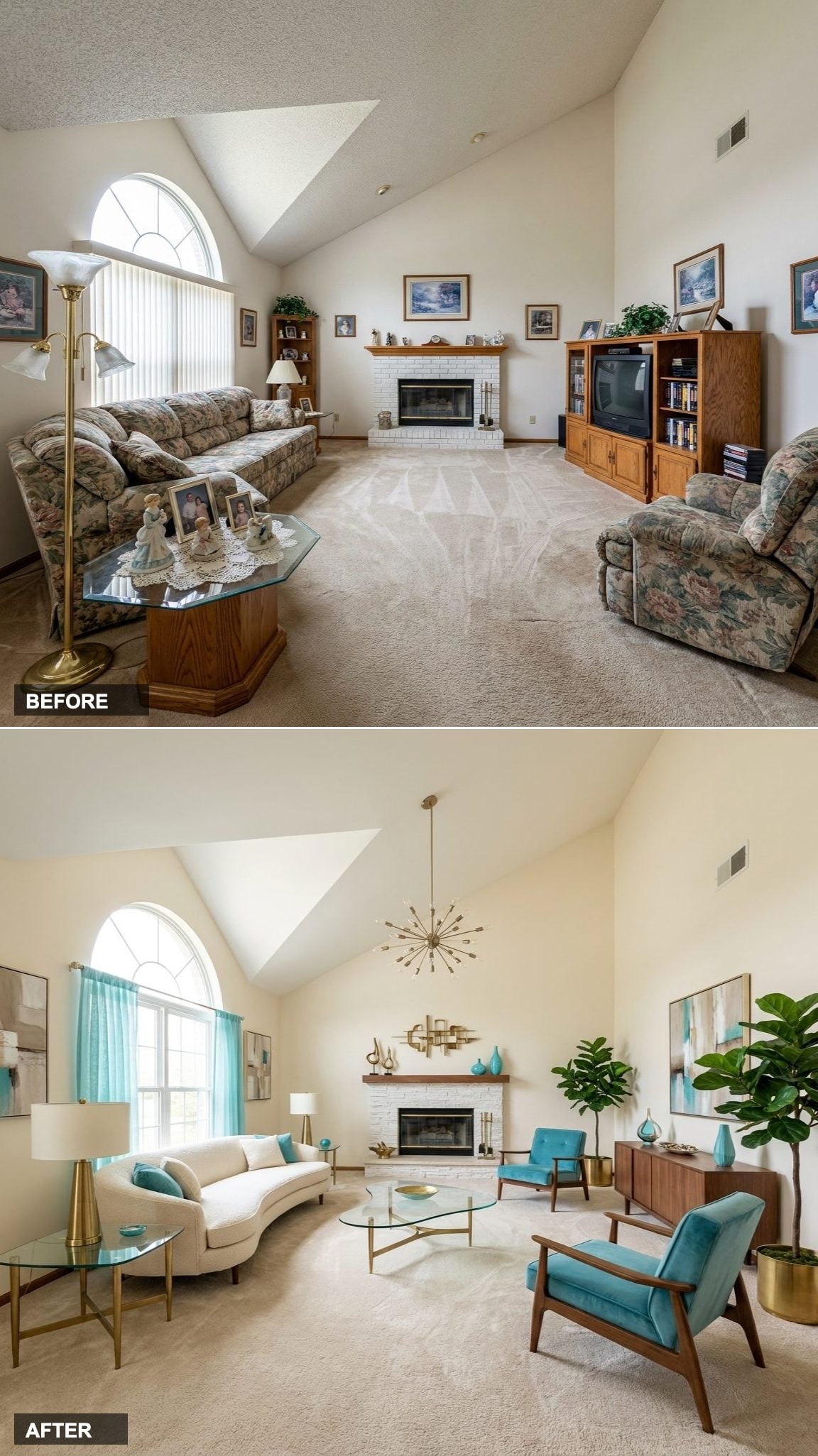 Tiki Lounge Fantasy in Bamboo, Persimmon, and Carved Mahogany