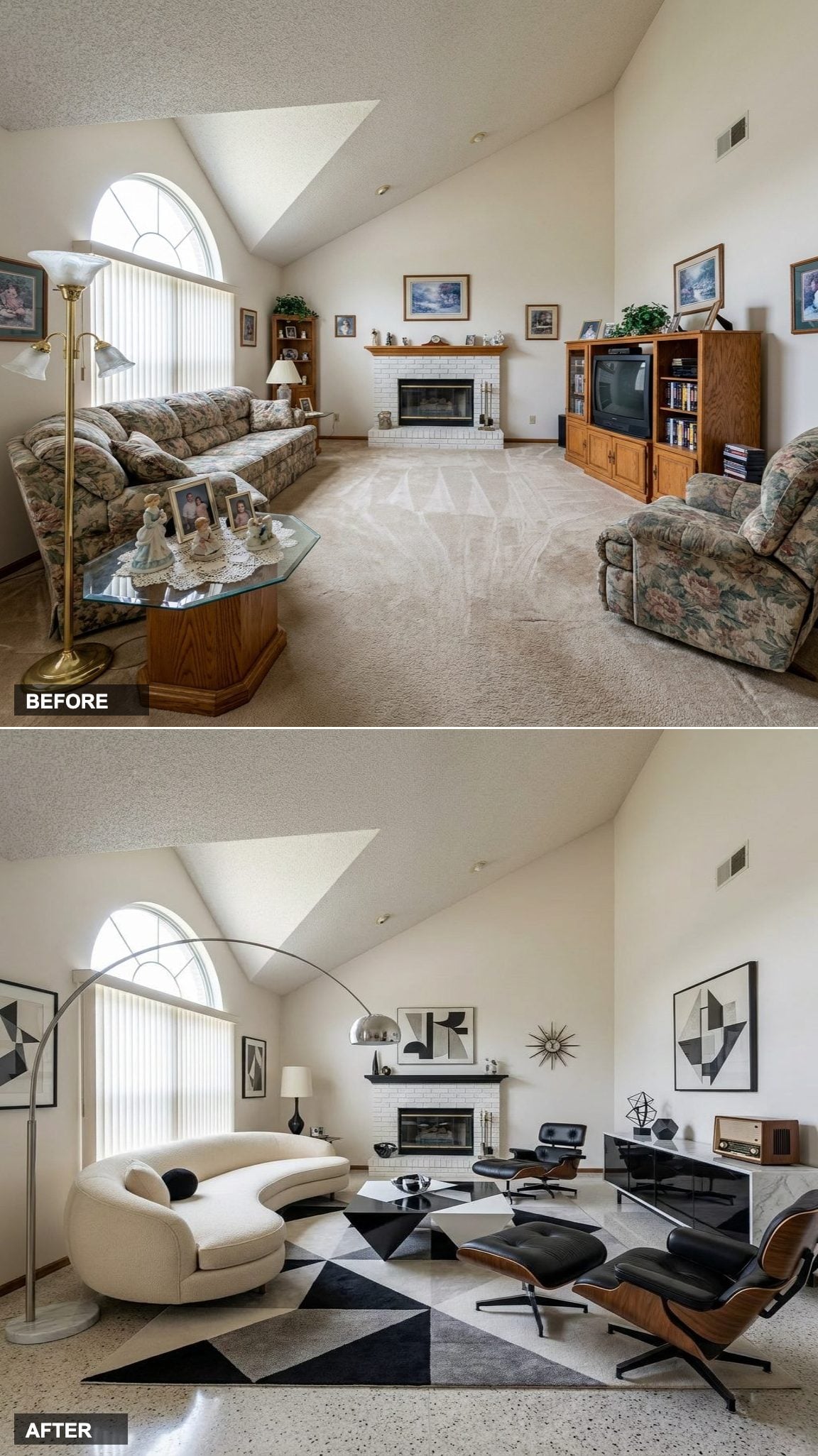 Noir Sophistication in Charcoal Mohair and Polished Chrome